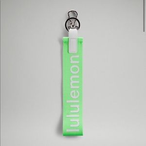Lulu lemon never lost keychain scream green